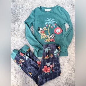 Tommy Bahama & Disney’s Minnie & Mickey Mouse Christmas Toddler Pajamas Set